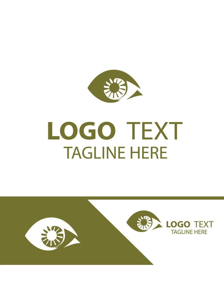 Gaze Flow eyes logo vector