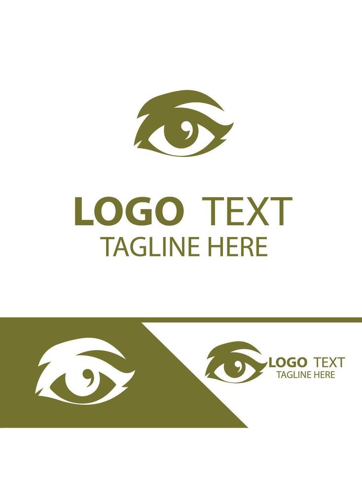 Sight Glow eyes logo vector