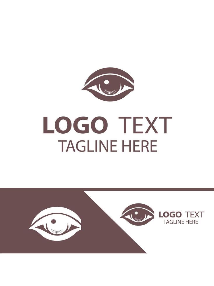 Optic Wave eyes logo vector