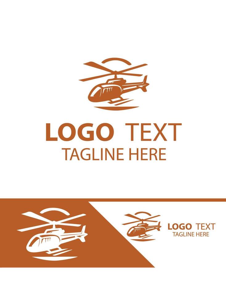 Sky Hover HELICOPTER logo vector