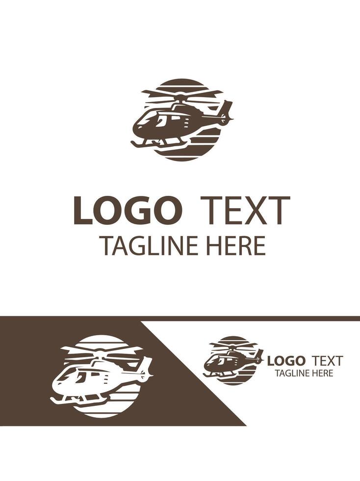 Turbo Chopper HELICOPTER logo vector