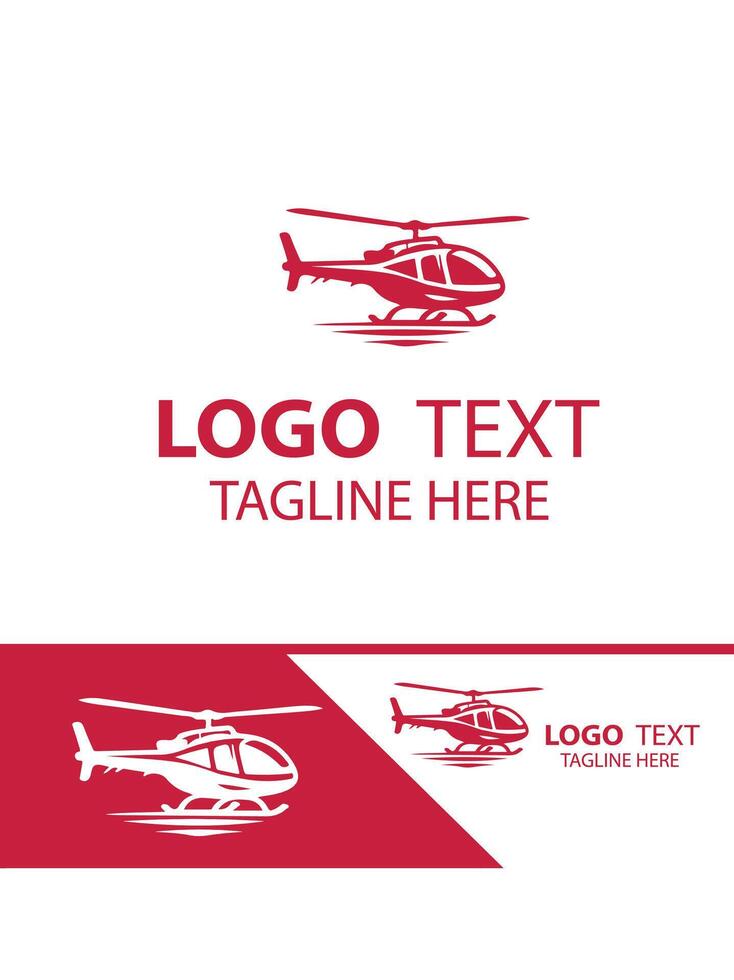 Rotor Fly HELICOPTER logo vector