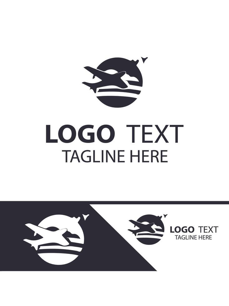 Thunder Wings plane logo vector
