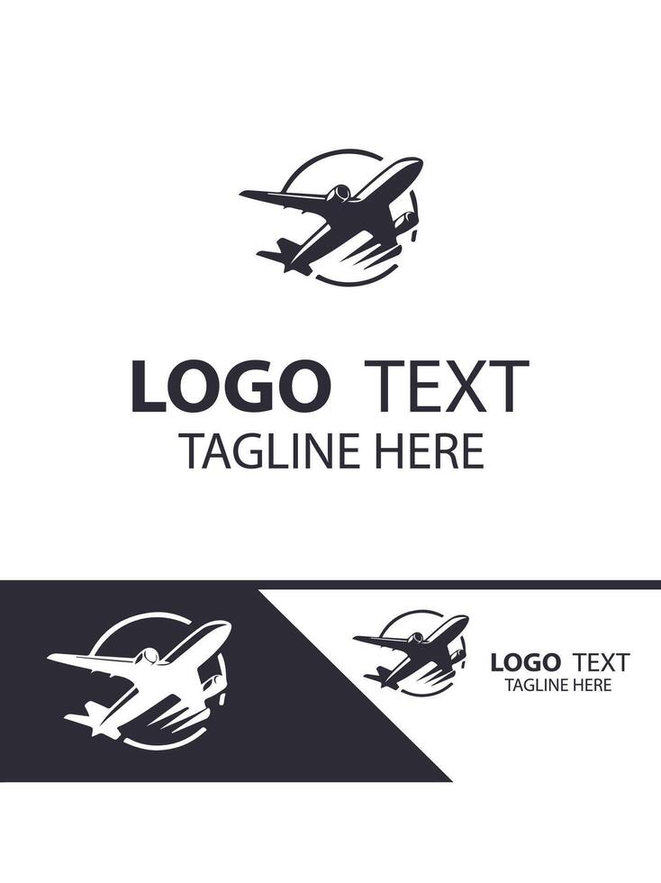 Sky Motion plane logo vector