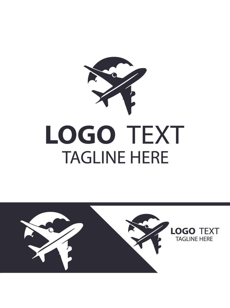 Flight Zone plane logo vector