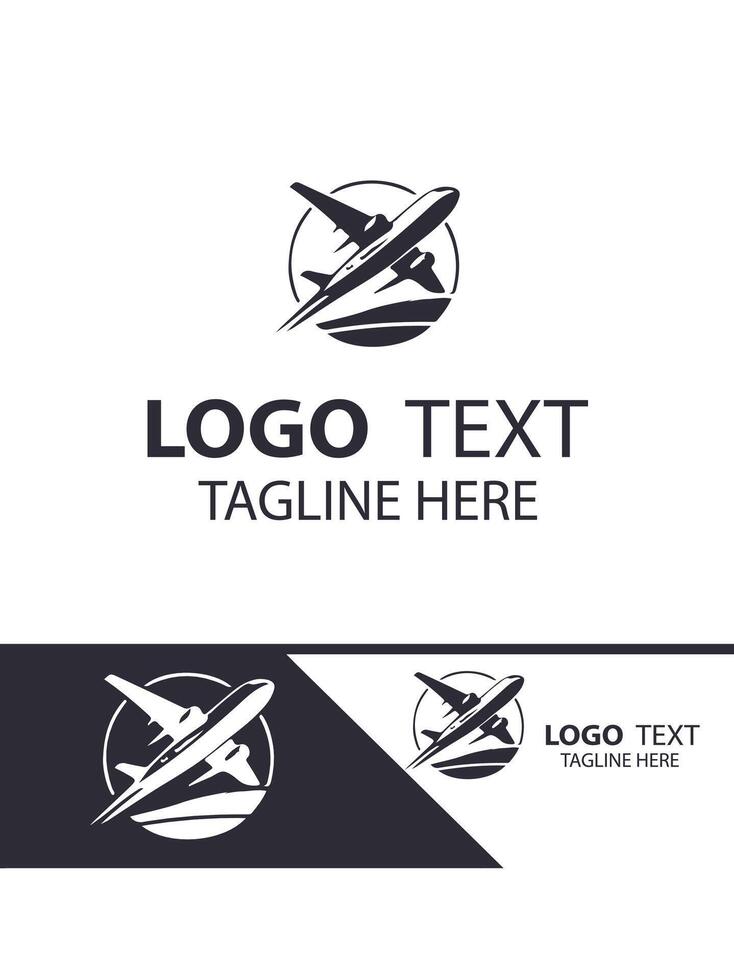 Aero Wave plane logo vector