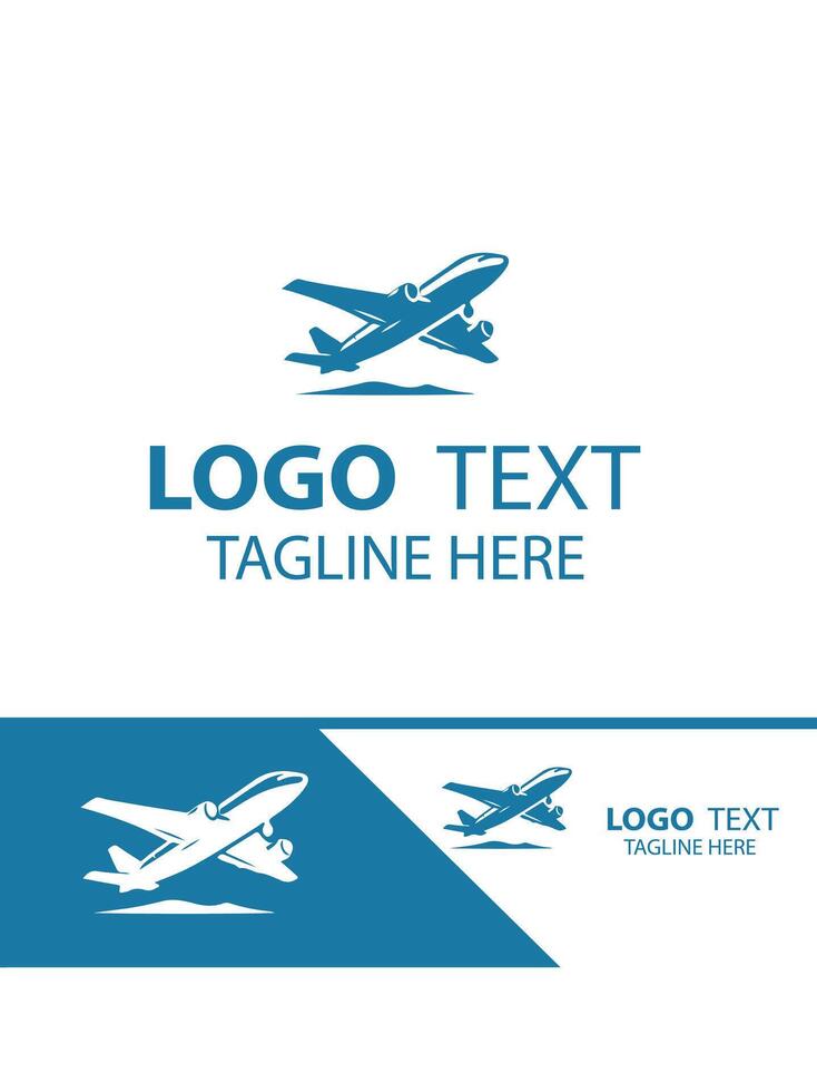 Cloud Voyage plane logo vector