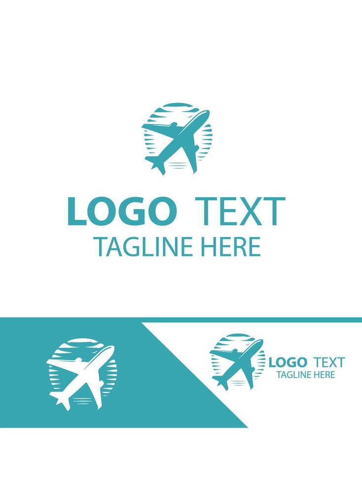 High Sky plane logo vector