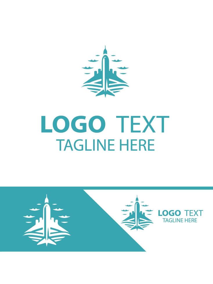 Falcon Jet plane logo vector