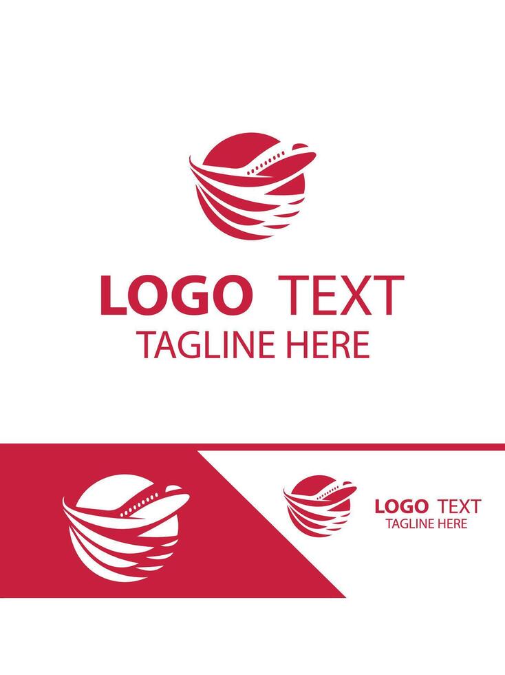 Blue Sky plane logo vector