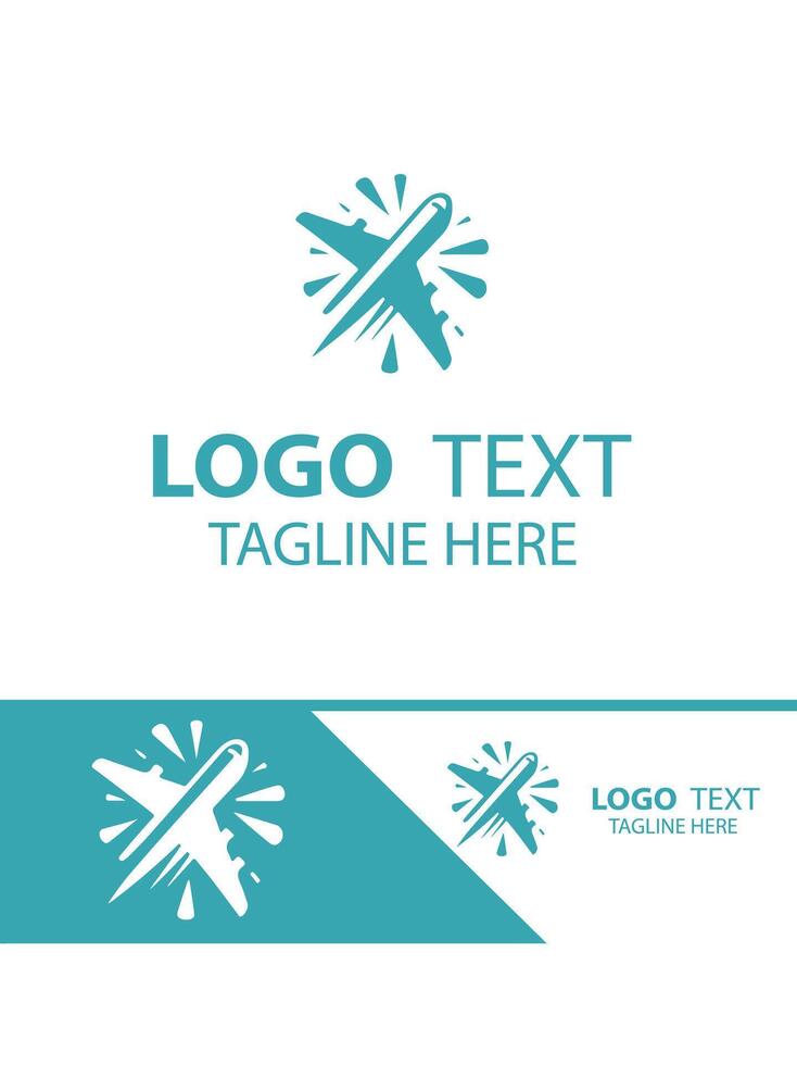 Sky Pilot plane logo vector