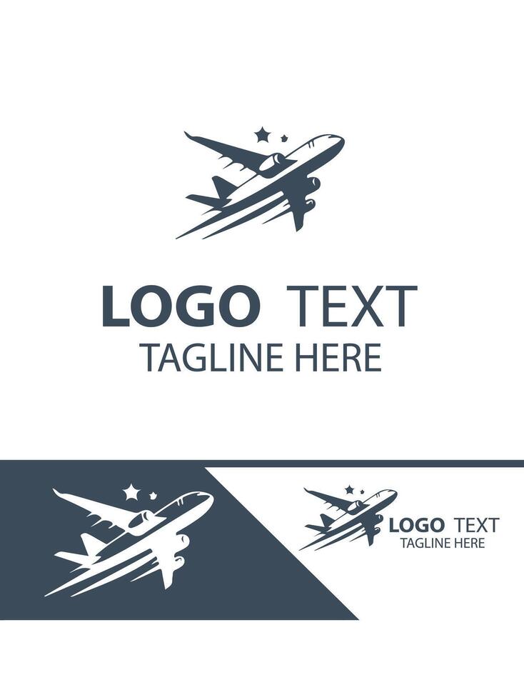 Sky Flyer plane logo vector