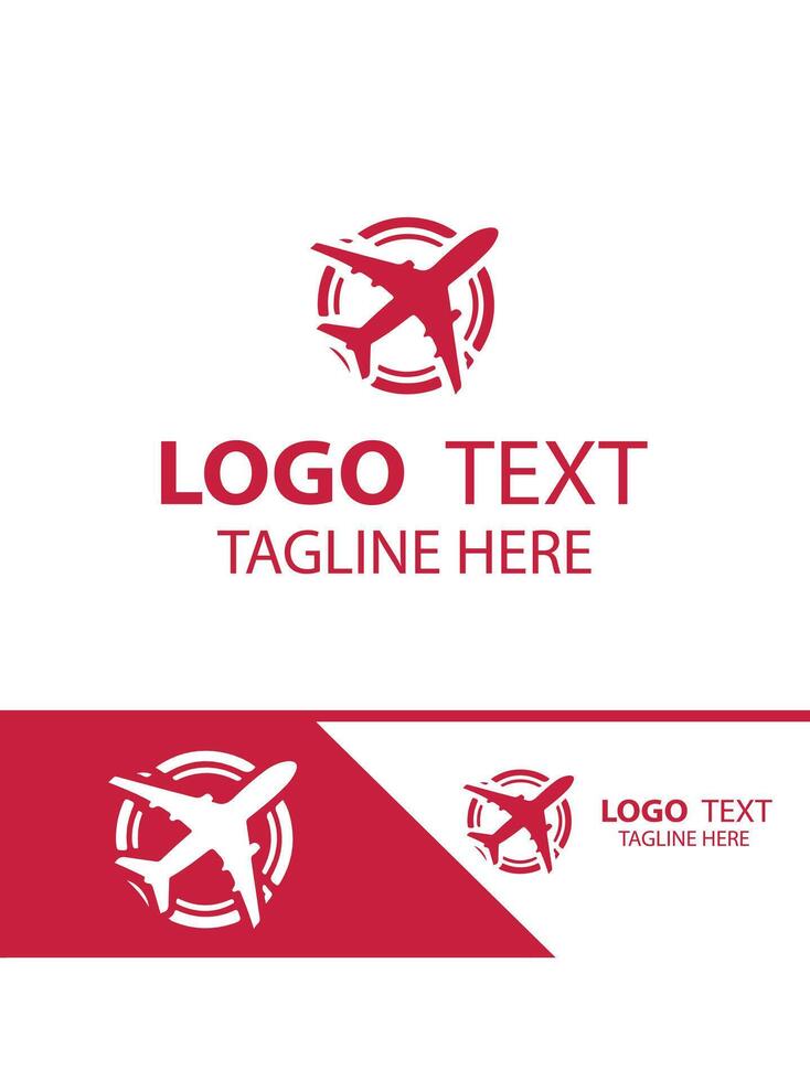 Flight Master plane logo vector