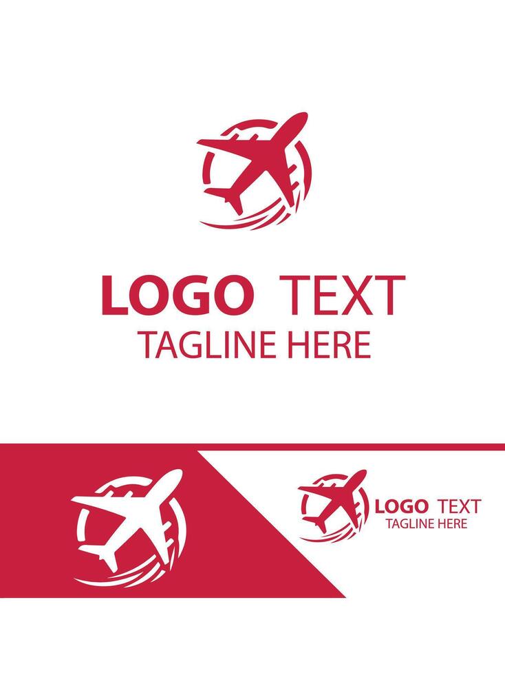 Aero Wings plane logo vector
