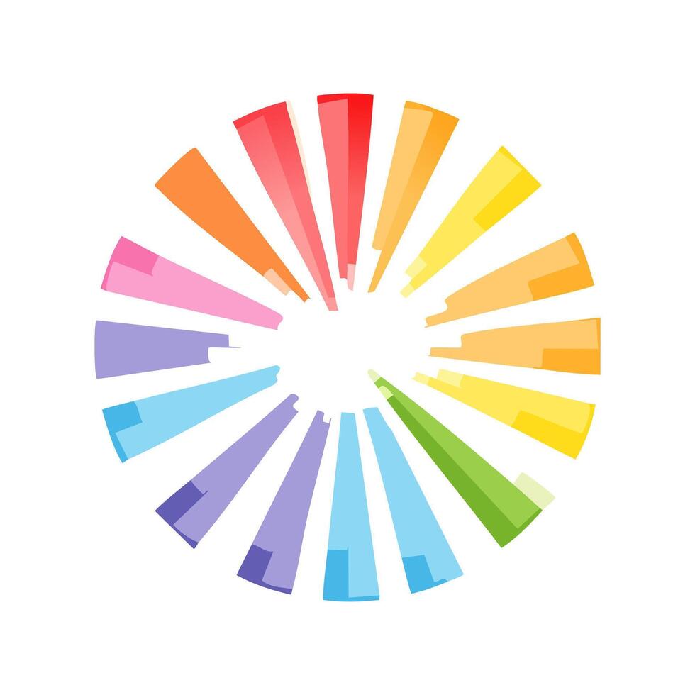 Illustration Color burst vector