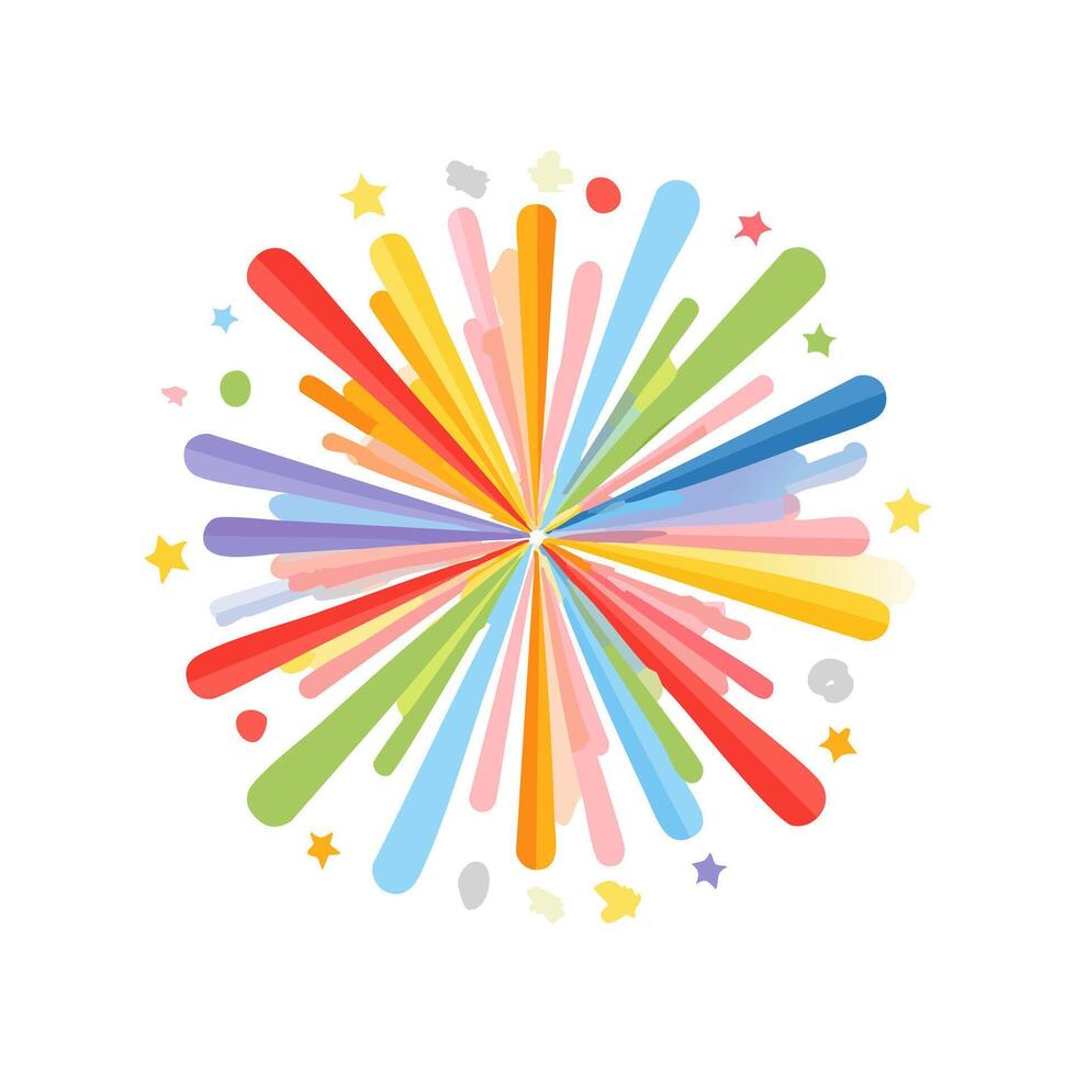 Illustration Color explosion vector