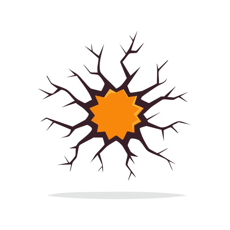 Illustration Crackle effect vector