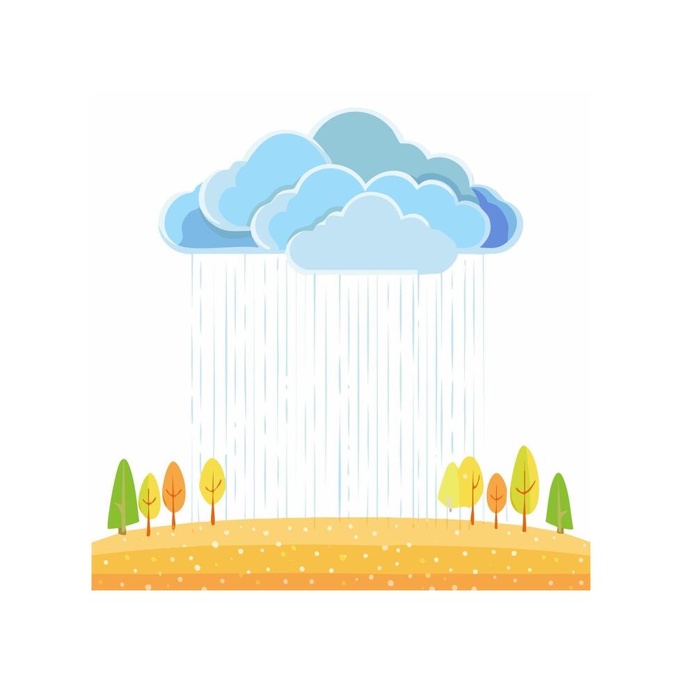 Illustration Color rain vector