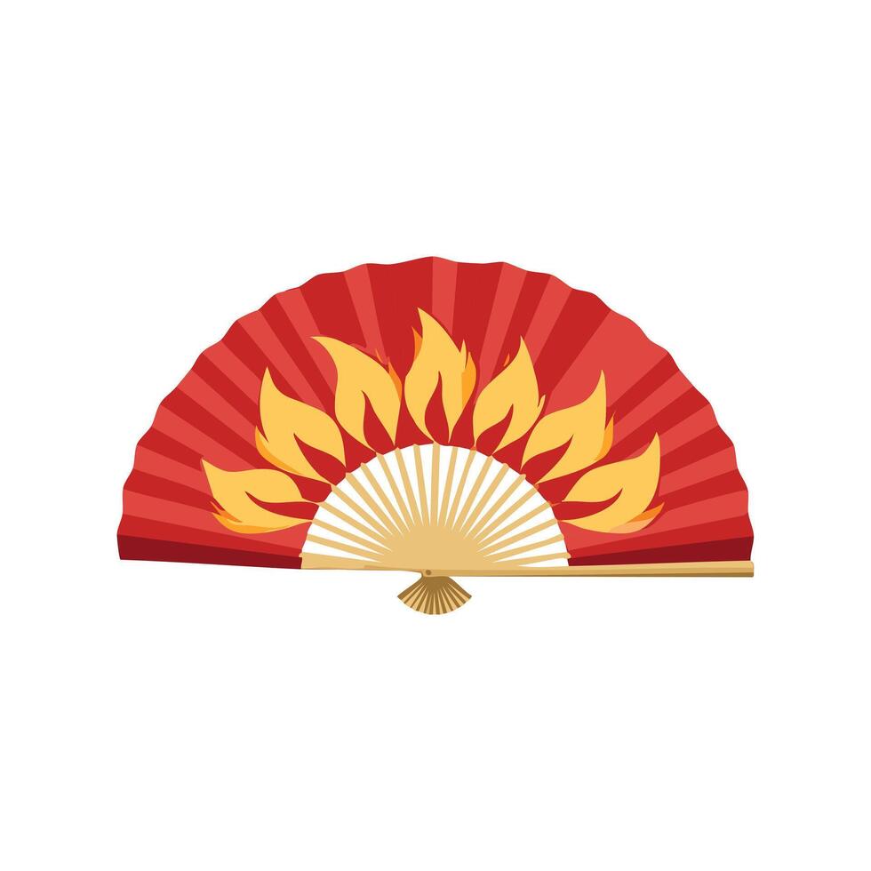 Illustration Fire fan vector