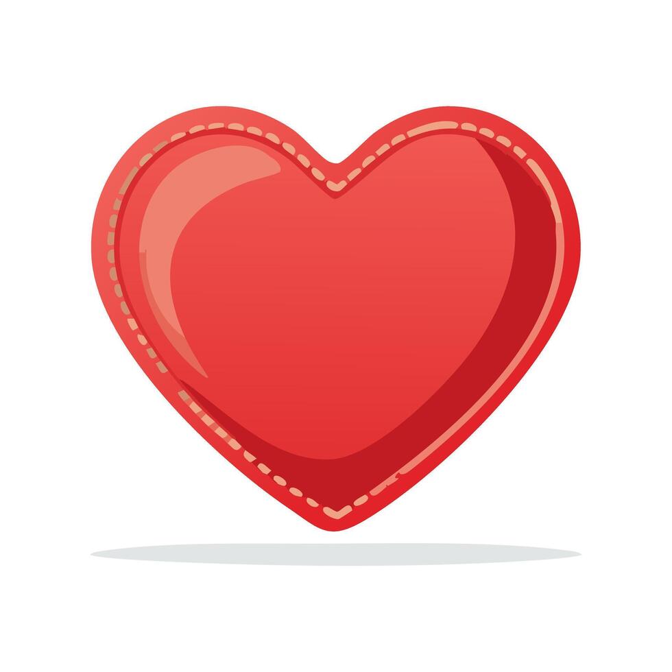 Heart shaped pillow vector