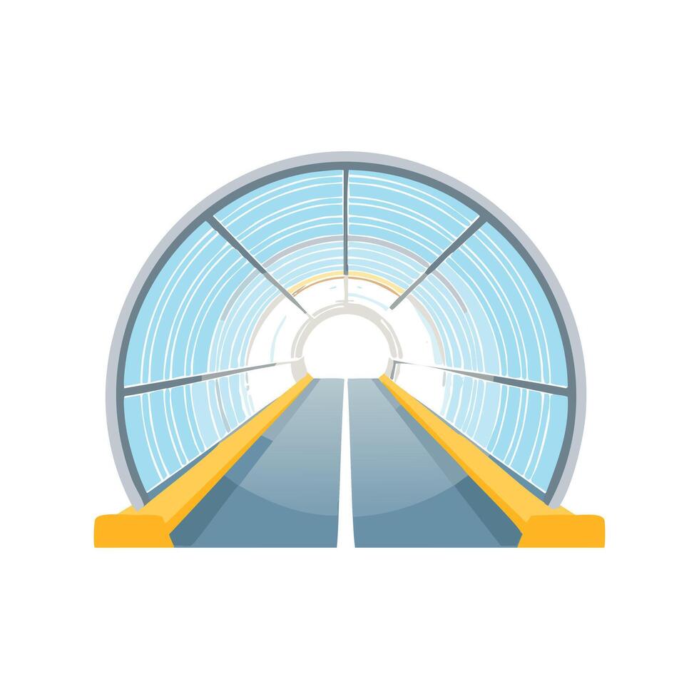 Illustration Light tunnel vector