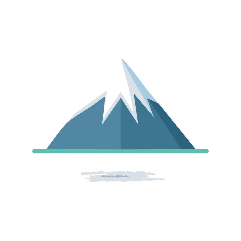 Illustration Mountain snow vector