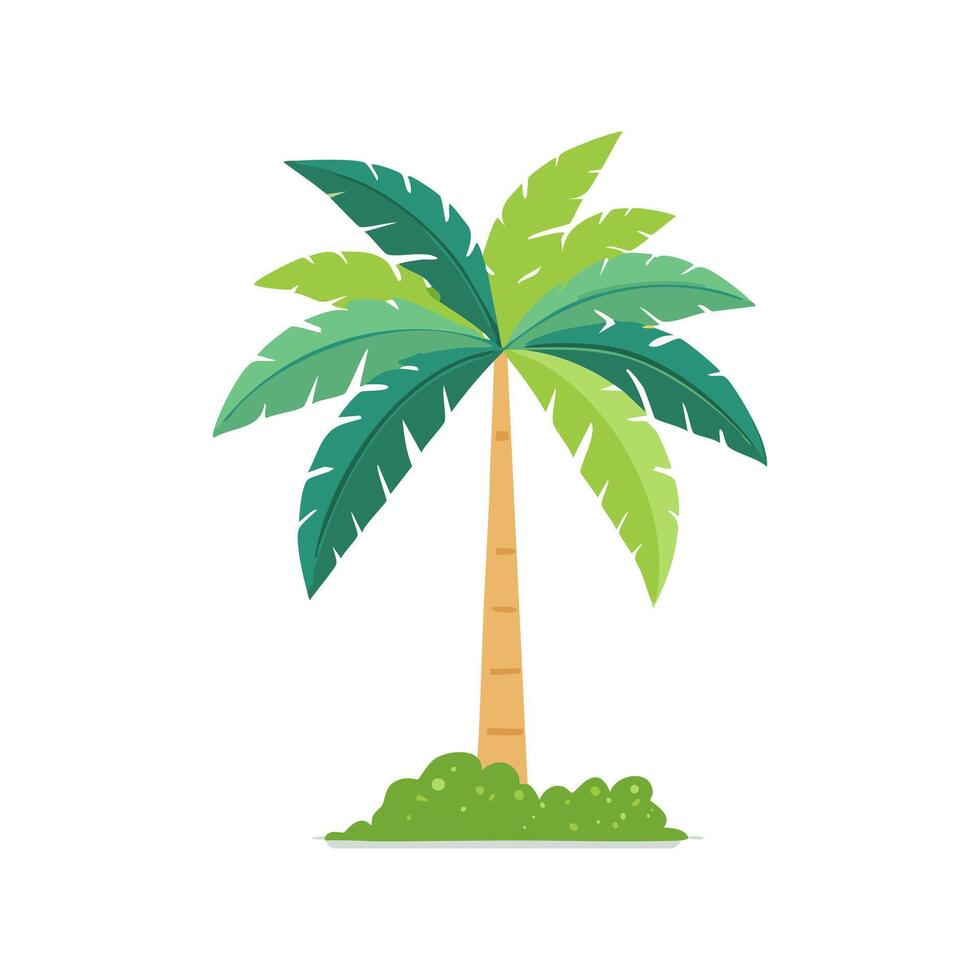 Palm tree effect vector