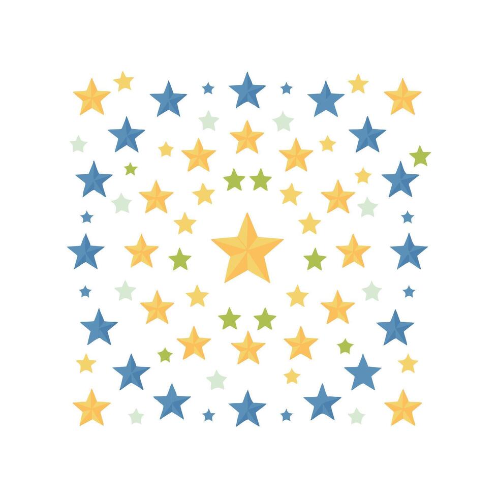 Illustration Star pattern vector