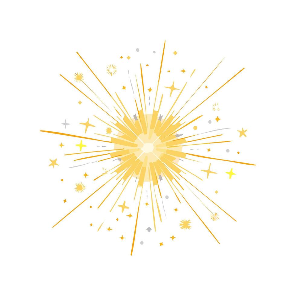 Illustration Spark shower vector