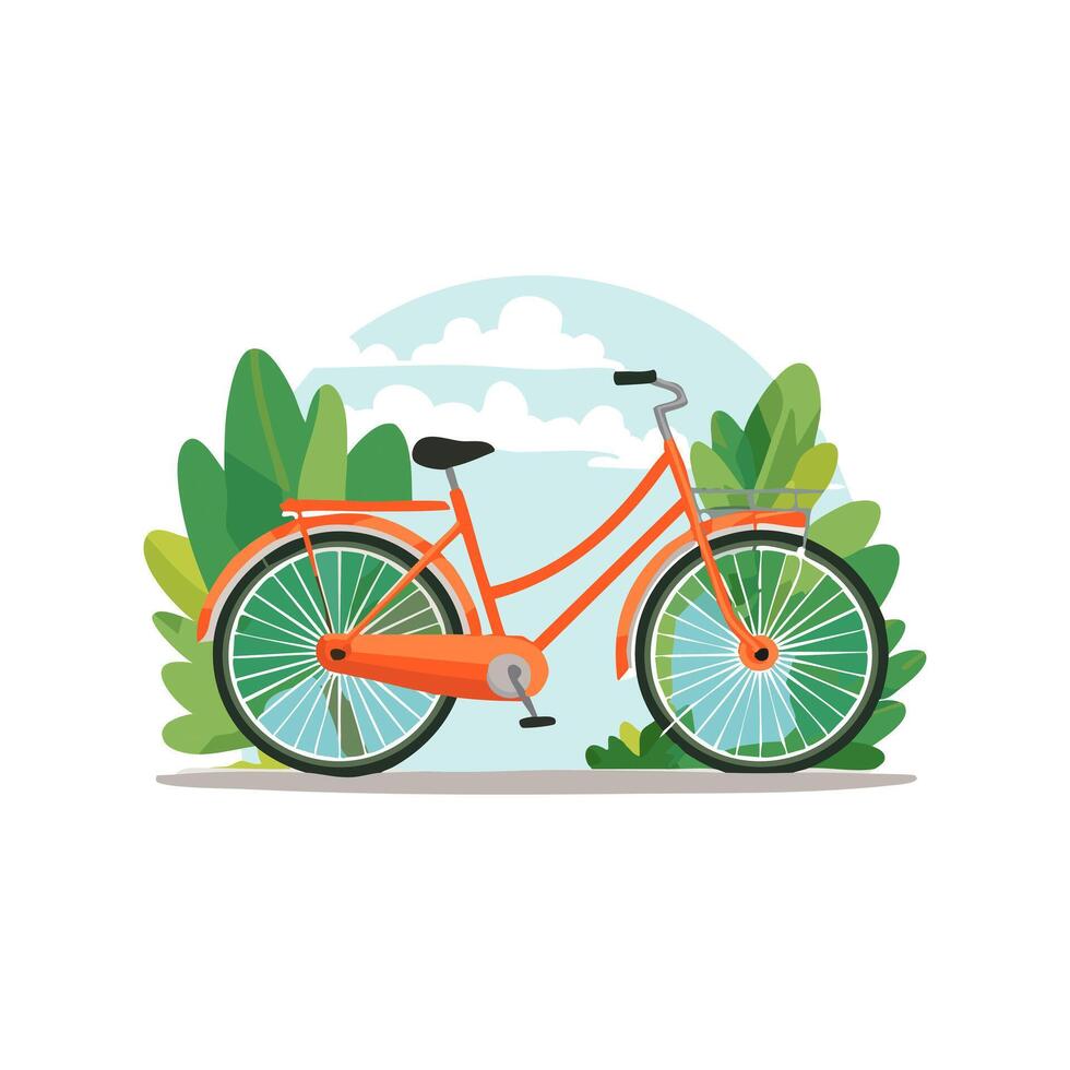 Illustration of bicycles vector