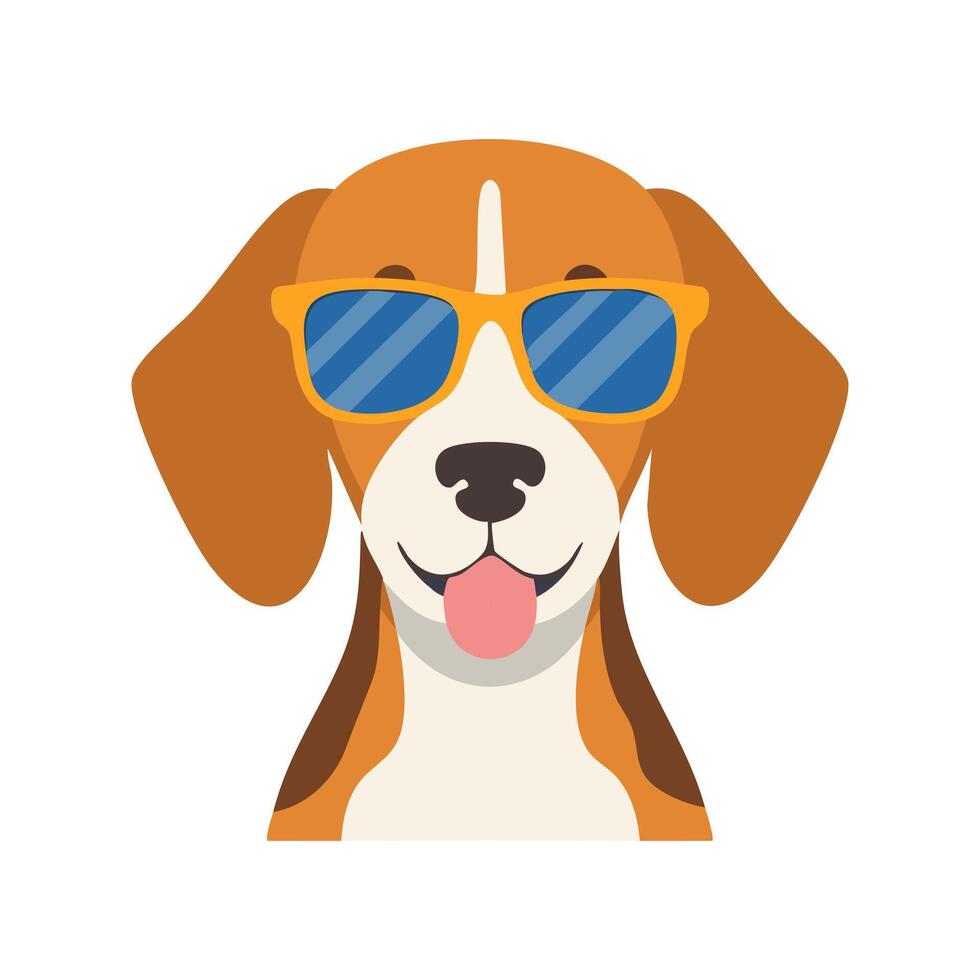 Beagle with Sunglasses vector