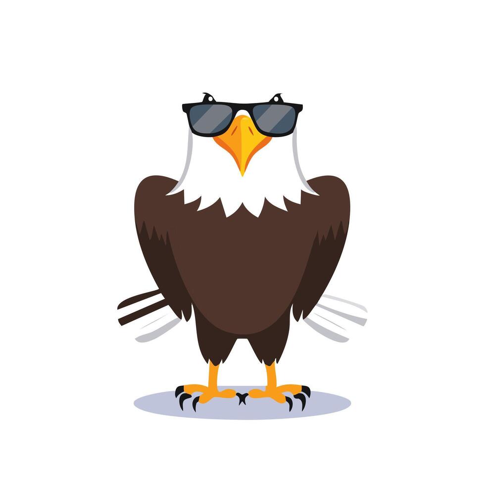 Bald Eagle with Sunglasses vector