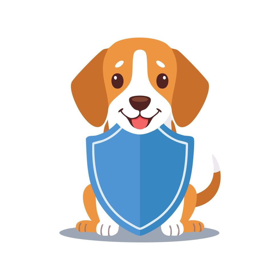 Beagle with Shield vector