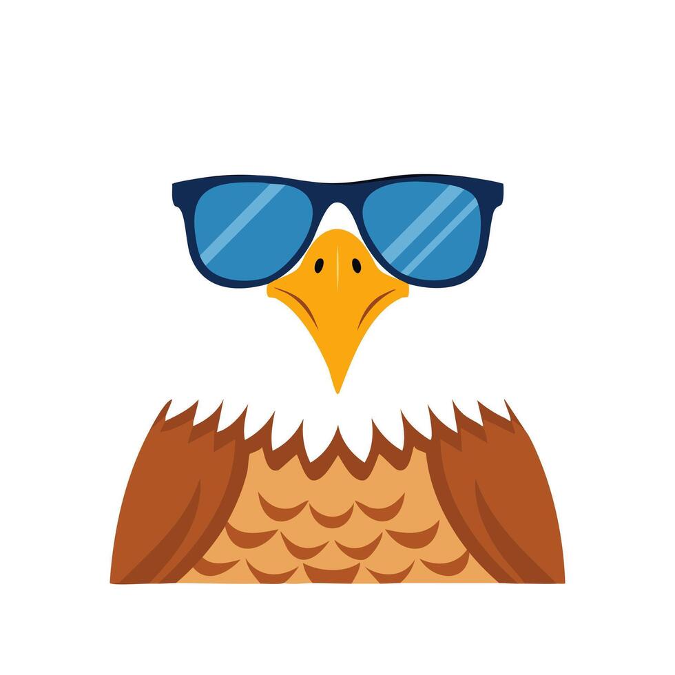 Eagle with Sunglasses vector