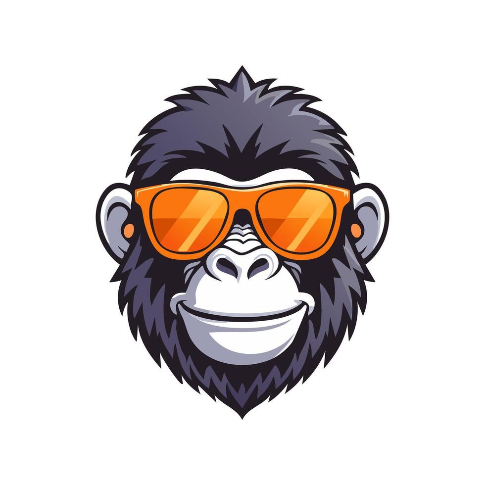 Gorilla with Sunglasses vector