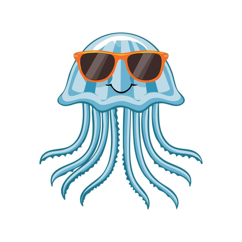 Jellyfish with Sunglasses vector
