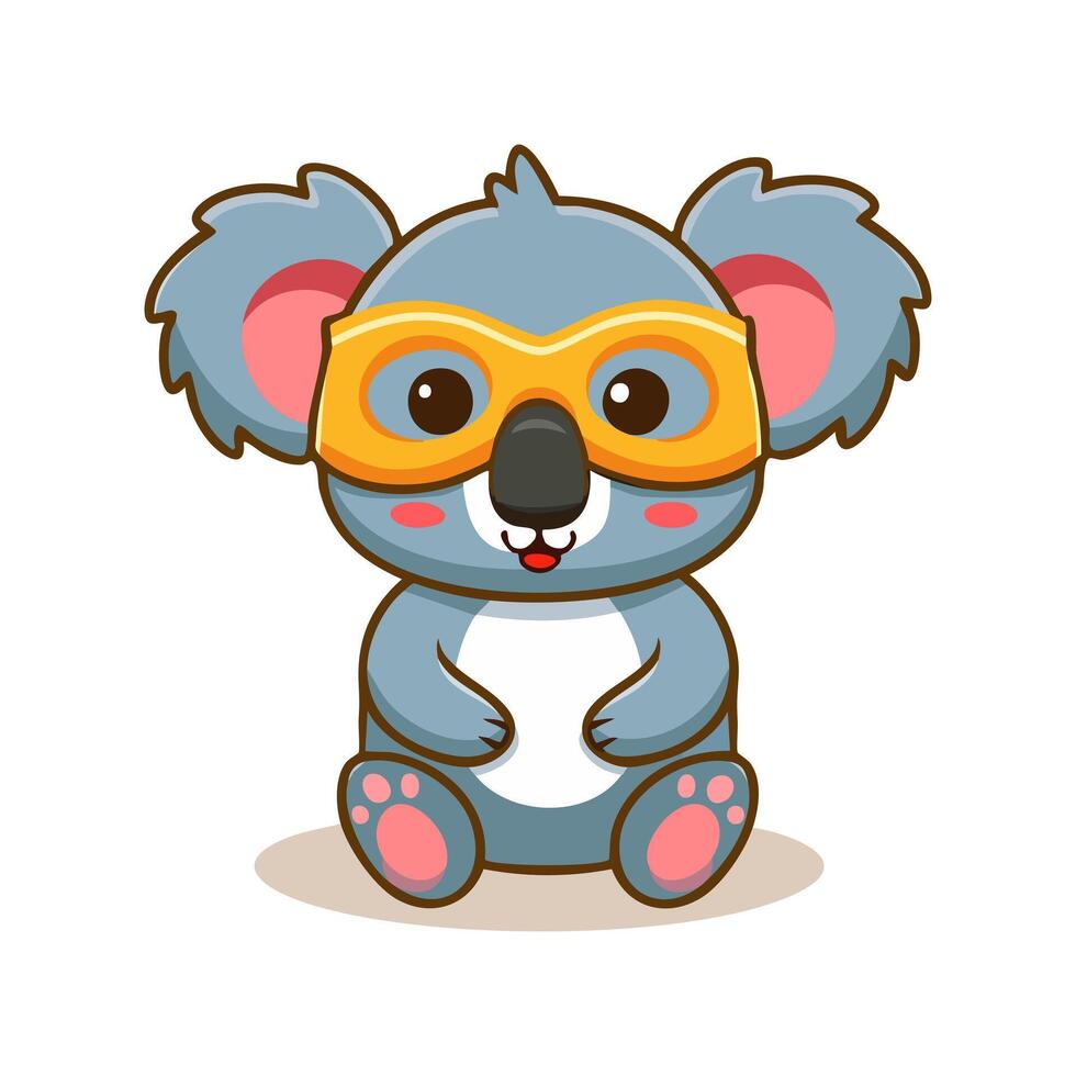 Koala with Theater Mask vector