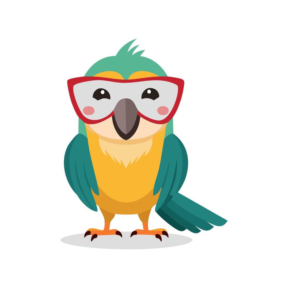 Parrot with Theater Mask vector