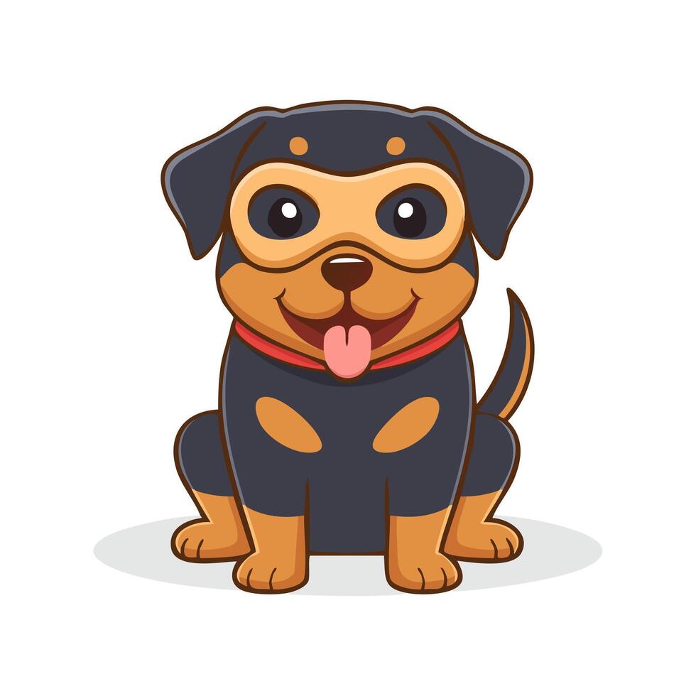 Rottweiler with Theater Mask vector