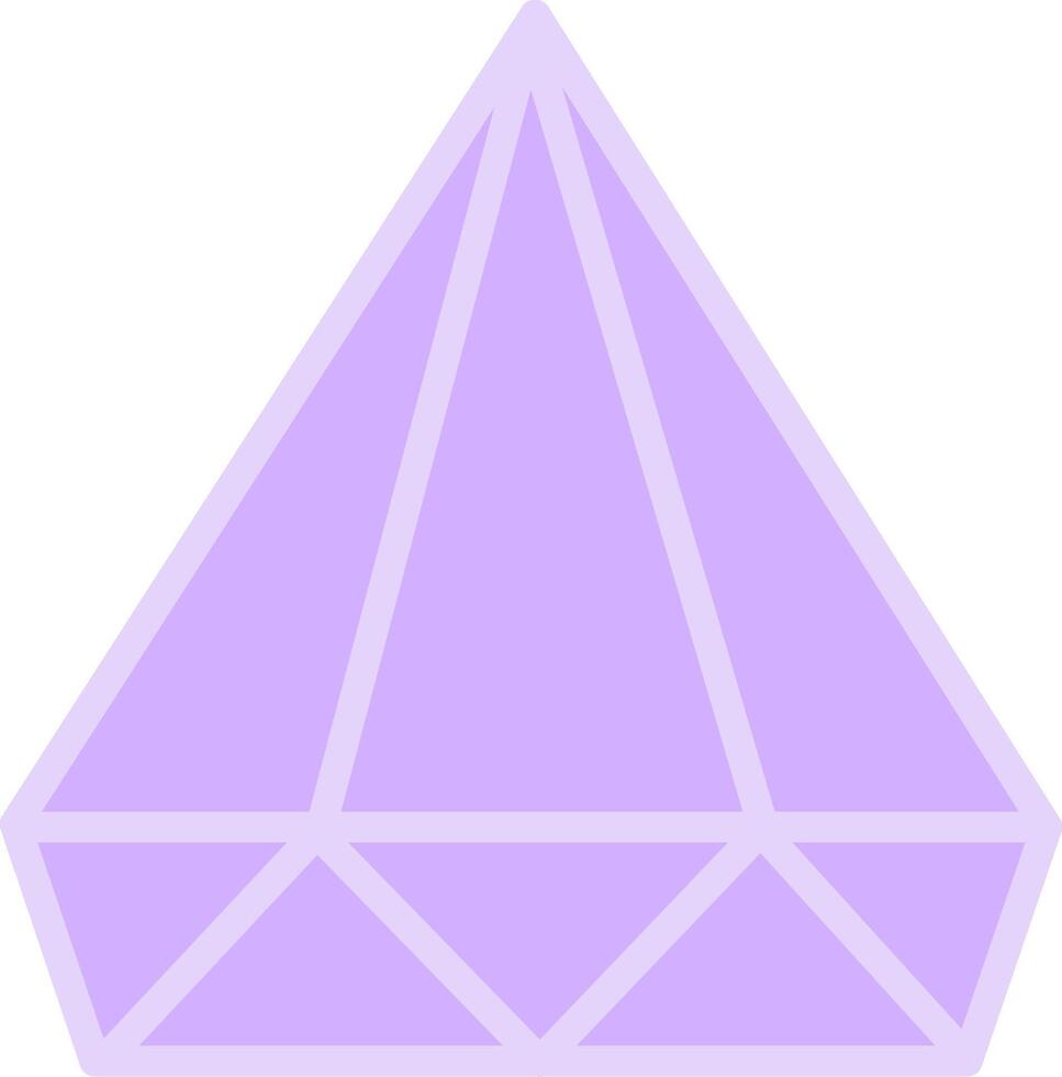 Light purple diamond brilliant cut shining brightly representing luxury, preciousness, and high value, perfect for jewelry and elegance related designs vector