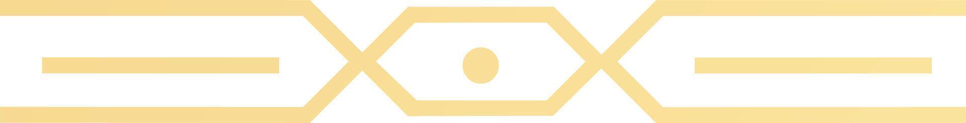 Yellow geometric patterns creating horizontal stripes and hexagons surrounding a central circle, forming a modern, abstract design that enhances visual appeal and adds elegance vector