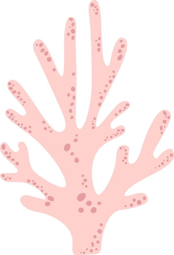 Pink coral featuring small circles thriving underwater in the ocean, adding a beautiful and delicate touch to the vibrant marine ecosystem and enhancing the underwater landscape vector