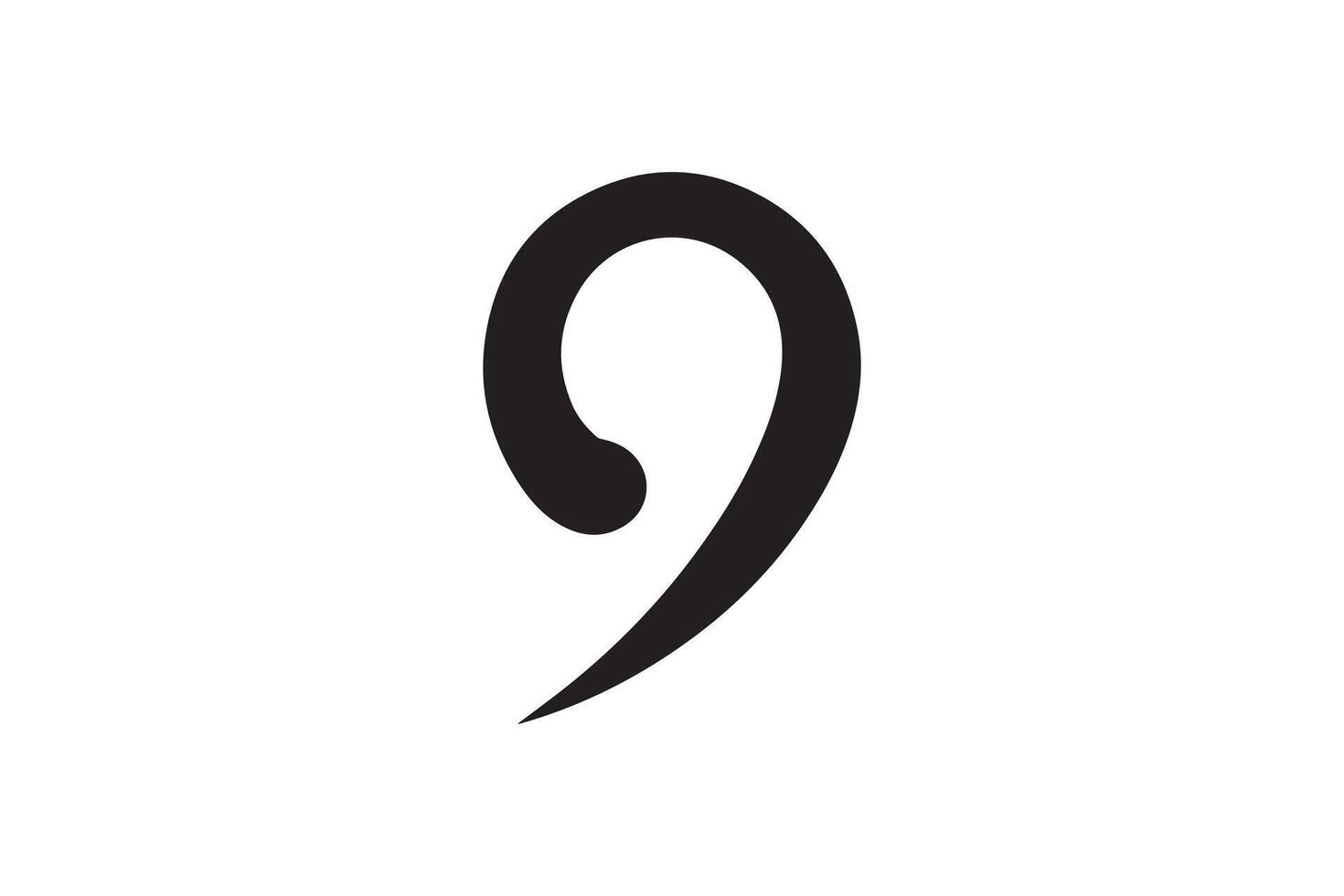 The letter e is shown in black on a white background vector