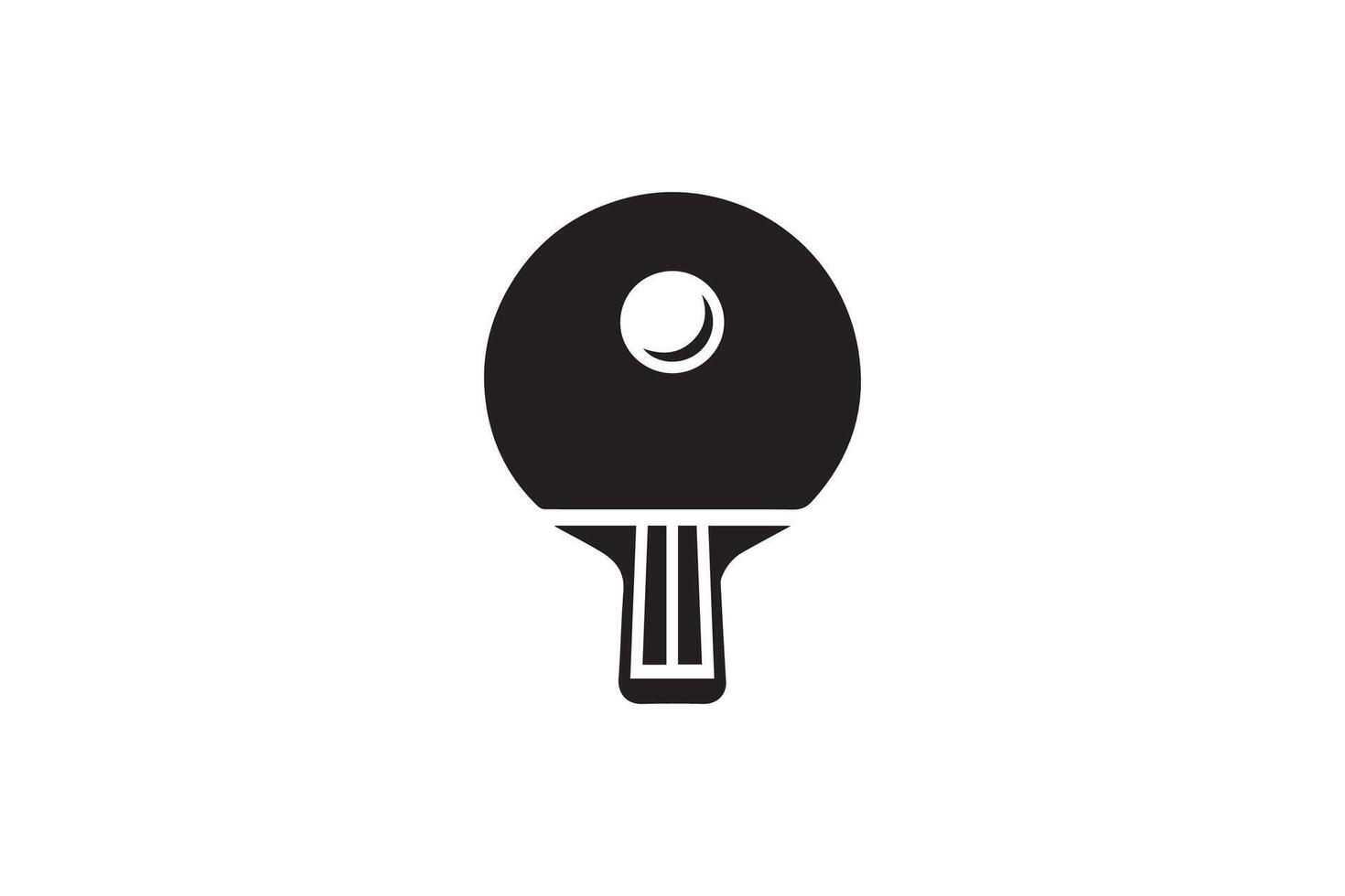 Table tennis racket icon illustration on white background vector