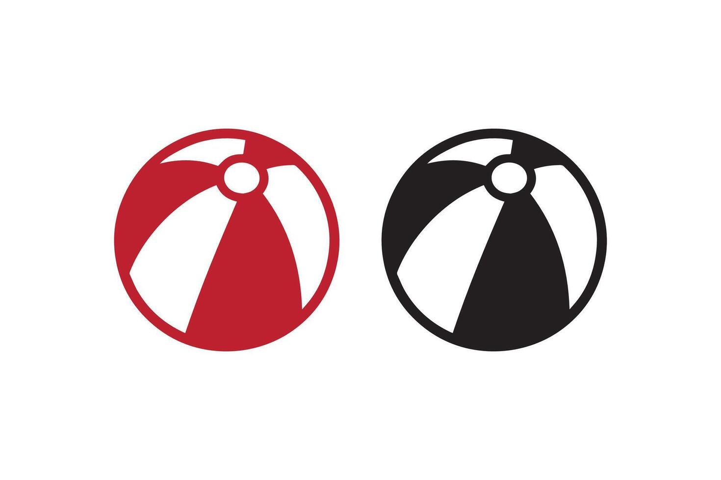 Beach ball icon illustration vector