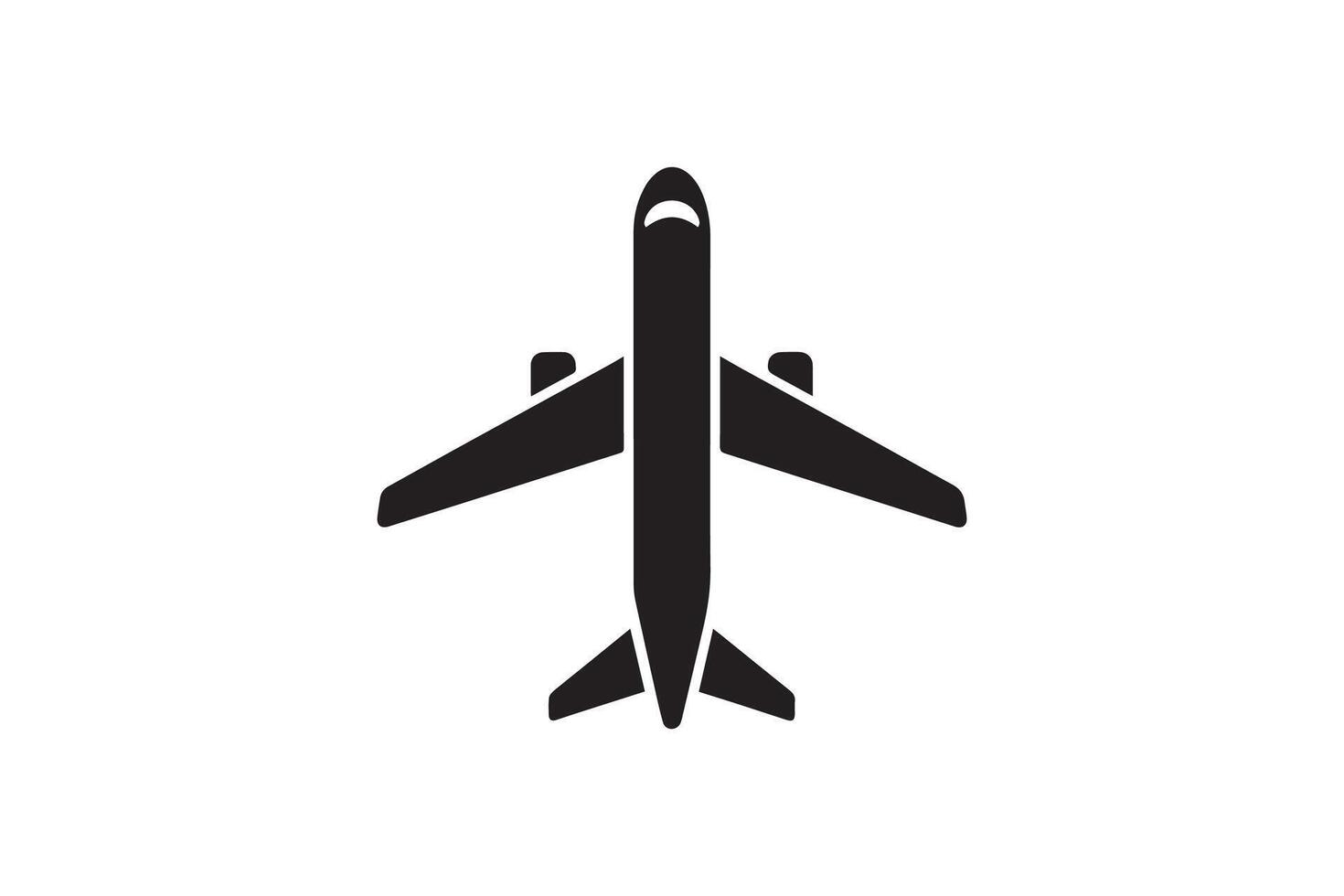 Airplane icon illustration on white background vector