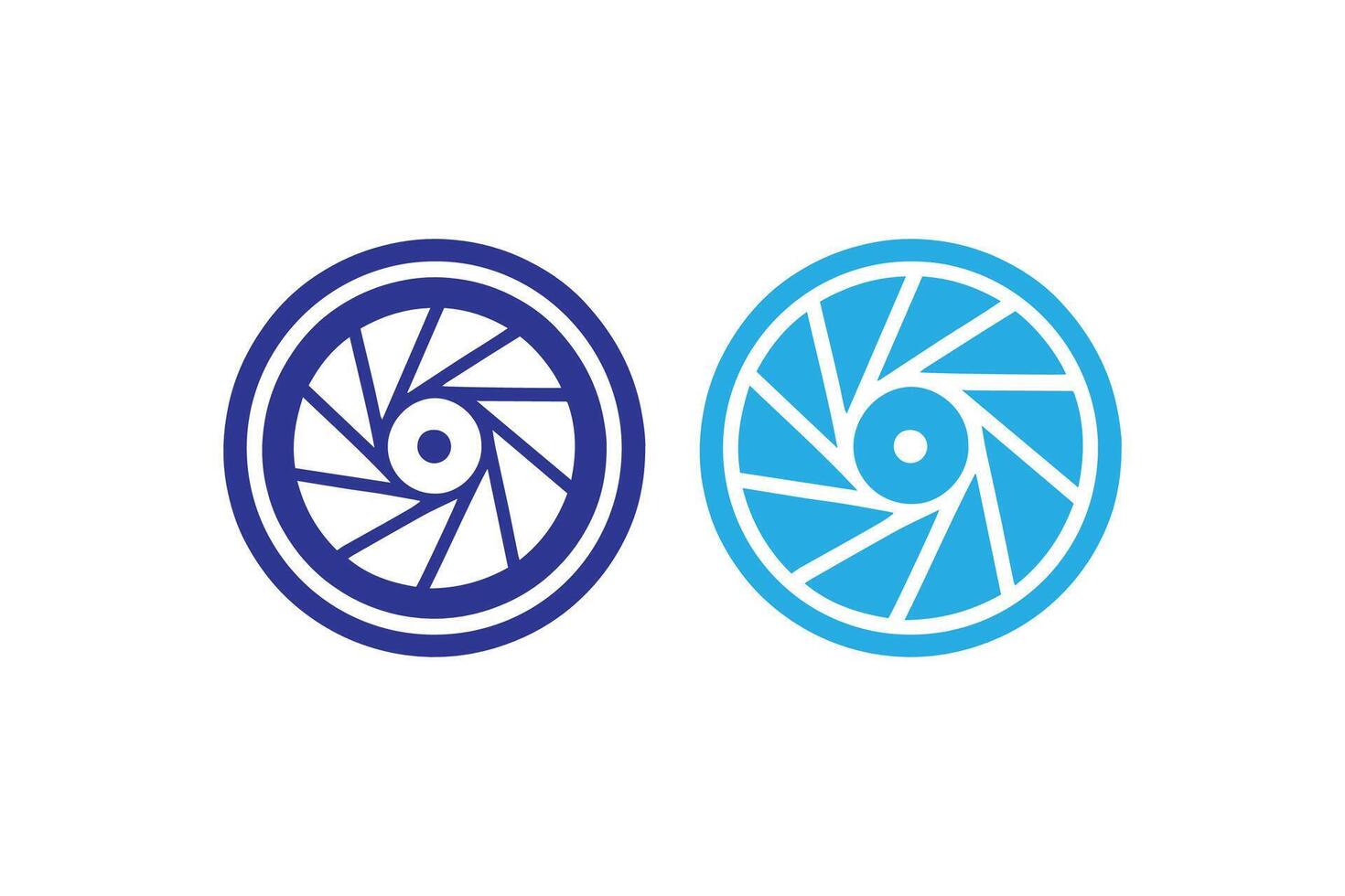 Two logos for a camera company vector