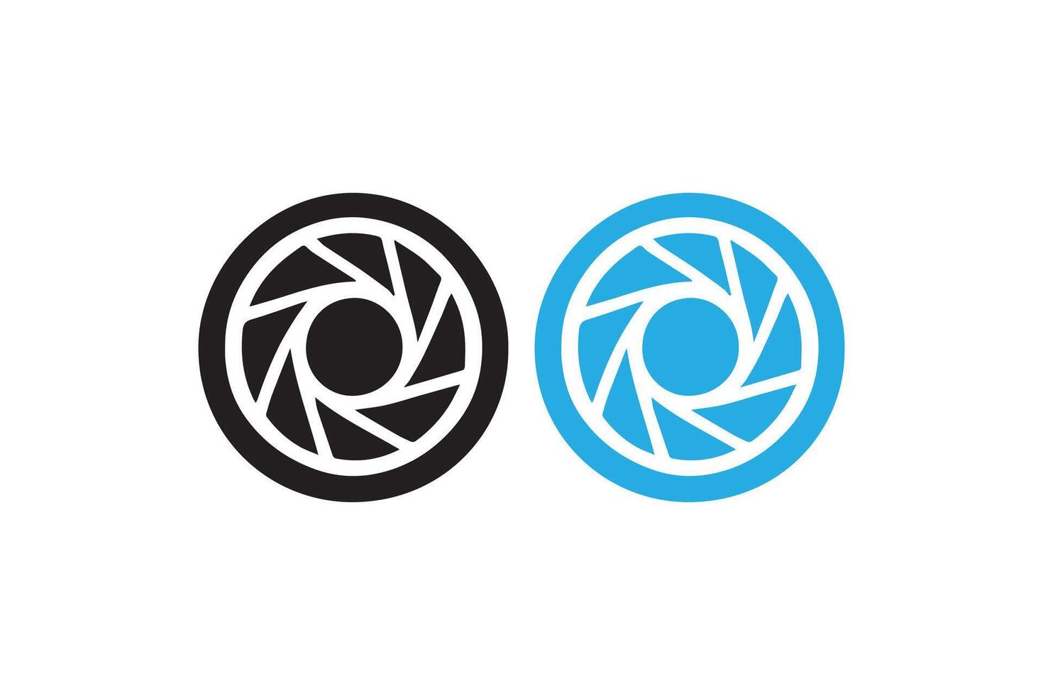Two logos for a camera company vector