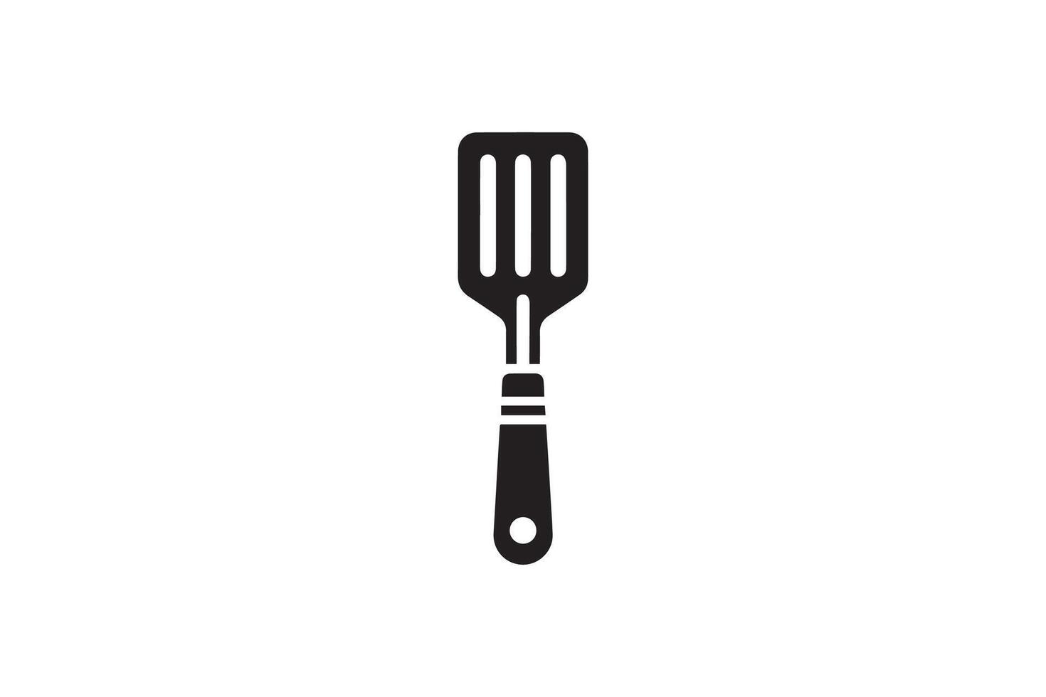 A black and white illustration of a fork vector