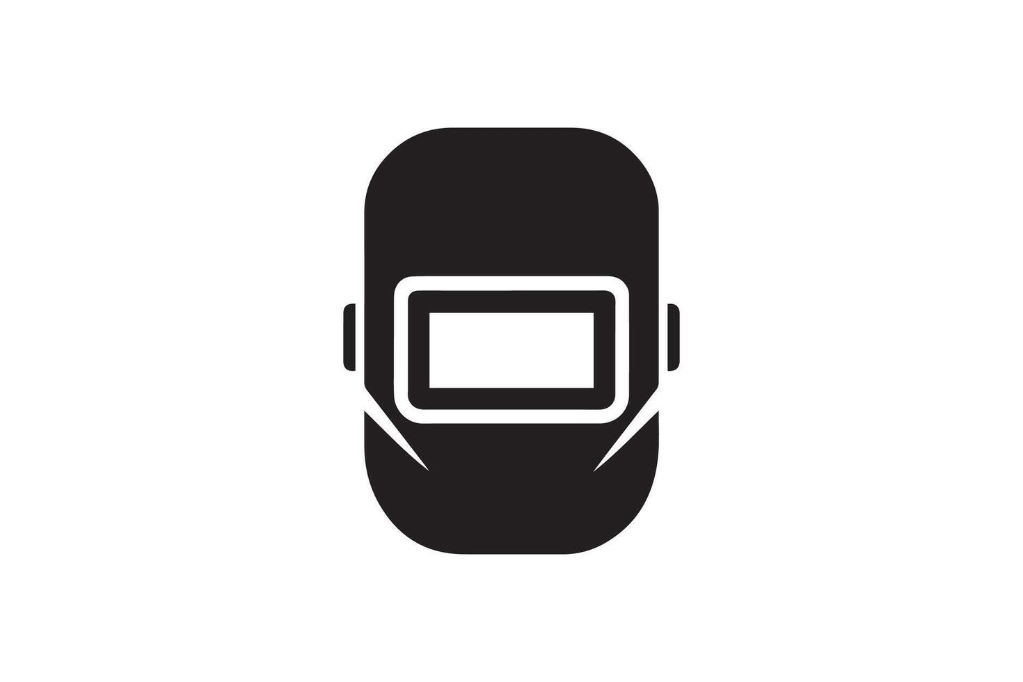 Welding mask icon on white background vector